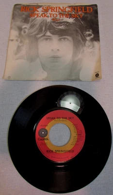 Vinyl record 45 Picture sleeve Speak to the sky Why? RICK SPRINGFIELD - Image 1 of 2