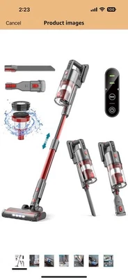 Fykee Pro K-21B Cordless Stick Vacuum Cleaner Lightweight, Red - Image 1 of 4