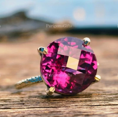 Anello di fidanzamento da donna in argento sterling regolabile con zaffiro viola - Immagine 1 di 4