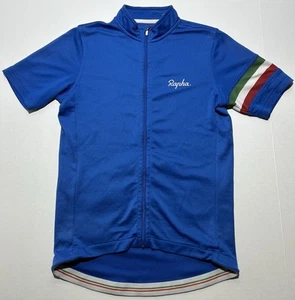 Camiseta deportiva de ciclismo Rapha Country Italia azul para hombre talla mediana ciclismo cremallera completa - Imagen 1 de 7