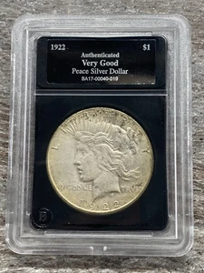 Moneda de 1 dólar Denver S 1922 USA Bradford Exchange Peace .900 90 % plata como nueva - Imagen 1 de 2