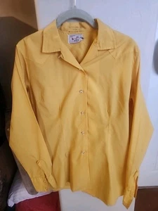 TEM-TEX WOMEN'S COWBOY WESTERN PLEATED SHIRT..MEDIUM - Picture 1 of 3