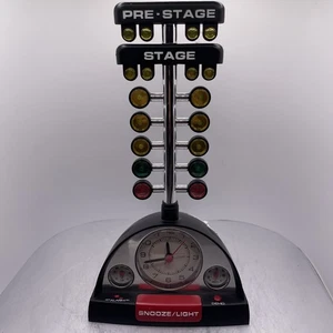 Drag Racing Christmas Tree Lighted Thermometer Sound Tabletop Alarm Clock, Works - Picture 1 of 7
