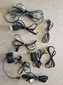 Xbox 360 Nintendo 64 Sega Dreamcast Xbox Original Cords Lot Untested 