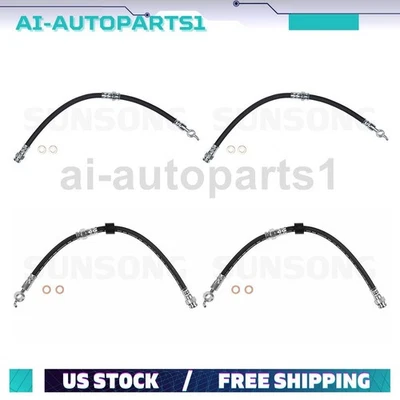 Manguera hidráulica de freno trasero delantero 4 piezas para Ford Escort 1994 1995 1996 1997 Foto 1 de 4