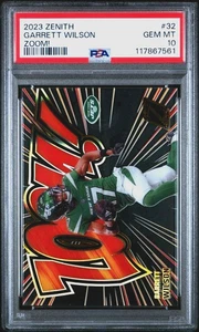 2023 Zenith Garrett Wilson ZOOM! Case Hit SSP #32 NFL New York Jets - Picture 1 of 2