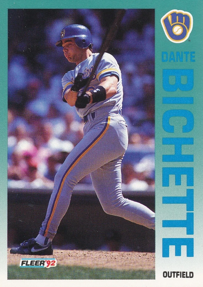 Dante Bichette 1992 Fleer  #173 Brewers baseball card - Image 1 of 1