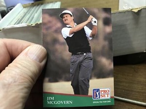 1991 Pro Set  PGA Tour Golf # 155 JIM Mcgovern