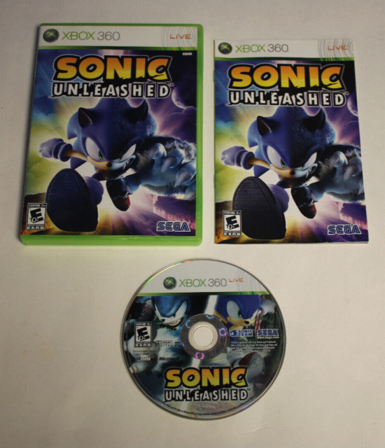 Jogo Xbox 360 Sonic Unleashed Midia Fisica