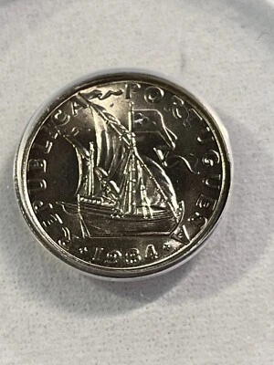 1984 Portugal 2-1/2 Escudos Graded MS 67 by ANACS - Image 1 of 4