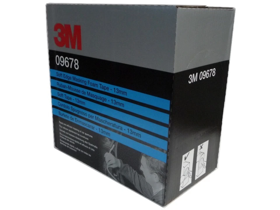 1x roll soft tape 3m 09678 13mm soft tape foam sealing tape car paint paint point! - Image 1 of 1