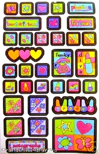 Sandylion Very Rare Girl Stuff Scrapbooking Maxi Sticker A8 Out of Print Design - Picture 1 of 1
