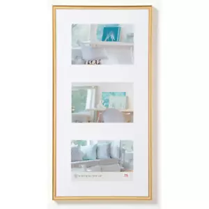 Walther New Lifestyle Multi Aperture Photo Frame Gold for 8x6 Photos - Picture 1 of 1
