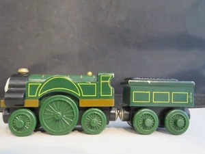 Thomas The Train Emily Tank Engine & Tender Wooden Railway Friends 2003 - Imagen 1 de 9