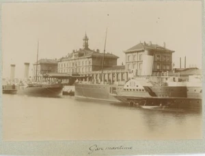 Calais (Pas-De-Calais). The Maritime Station. Steam Boats. 1900. - Picture 1 of 1