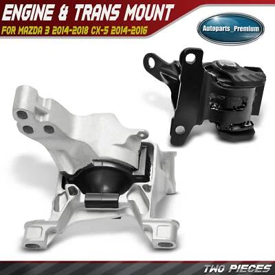 2x Engine Motor & Transmission Mount for Mazda 3 2014-2018 CX-5 2014-2016 2.5L - Image 1 of 4