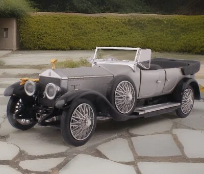 Franklin Mint 1:24 Rolls Royce Silver Ghost mit 22 Karat Gold vergoldeten Teilen - Bild 1 von 4