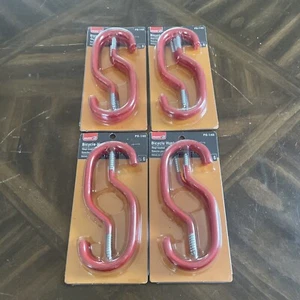 4 Bulldog P0-145 Bicycle Hook Value Pack Vinyl Coated 6 Hooks In Each Pack - Picture 1 of 3