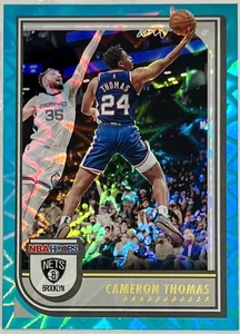 Cameron Thomas - 2022-23 NBA Hoops - Teal Explosion - No 14 - Brooklyn Nets - Picture 1 of 2