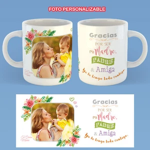 TAZA GRACIAS MAMA - FOTO PERSONALIZABLE DIA DE LA MADRE - Imagen 1 de 1