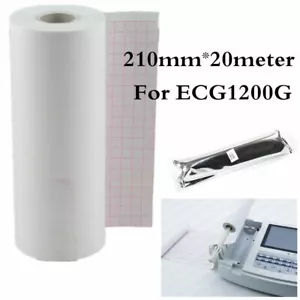 Carta per registrazione termica CONTEC 210 mm (L)*20 m (L) carta da stampa per ECG1200G,1 rotoli - Foto 1 di 2