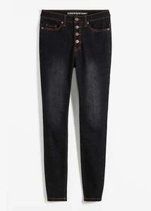 Super Skinny-Jeans regular Gr. 44 Schwarz Denim Damen-Hose Freizeit-Pants Neu - Bild 1 von 1