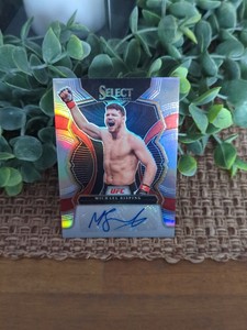 2023 Panini Select UFC Michael Bisping Silver Prizm Auto Signatures