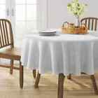 Solid  White Tablecloth  Threshold™ 70 inch round wrinkle resistant new Dining
