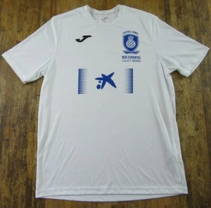 Joma Barcelona Football Camps Soccer RCD Espanyol White Polyester T Shirt Size M - Picture 1 of 6