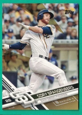 2017 Topps Gold #264 Cory Spangenberg #/2,017 - Image 1 of 2