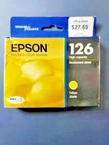 Epson 126 Printer Ink cartridges YELLOW genuine and authentic - Picture 1 of 1