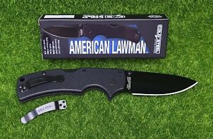 Cold Steel American Lawman, 3.5" Drop Point Plain Blade, CPM S35VN Steel - 58B