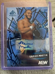 2025 UD AEW SP Game Used Daniel Garcia Blue Auto - Picture 1 of 2