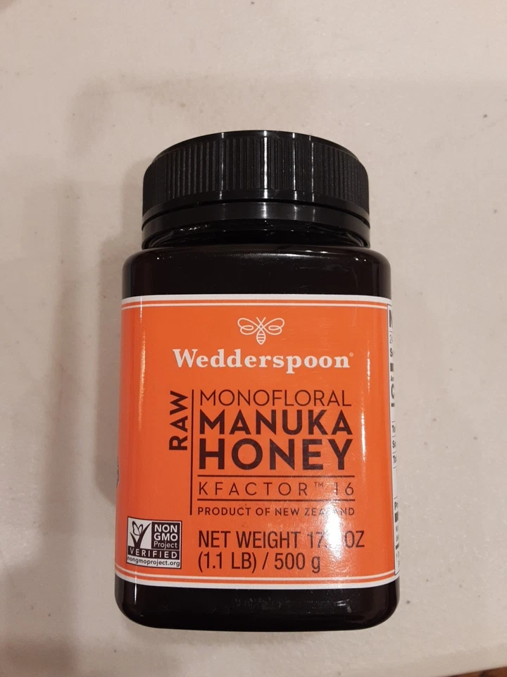 Wedderspoon 100 Raw Manuka Honey KFactor 16 17 6 oz 500 g BPA-Free, Non-GMO, Raw - Image 1 of 1