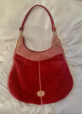 Bolso de mano ESCADA de gamuza rosa profundo Foto 1 de 4