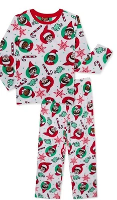 Juego de 2 pijamas de vellón Elf on the Shelf talla infantil. Talla 6/7 TOTALMENTE NUEVO Foto 1 de 3