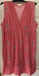 Odd Molly 4/12/14 Coral Paisley Print Terry Towelling Tie Back Sun Dress… - Picture 1 of 8