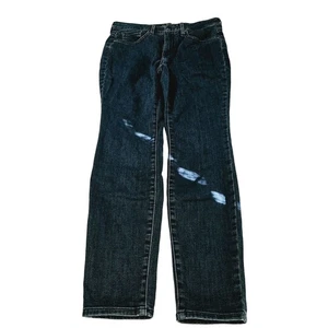 Pantalones de mezclilla para mujer NYDJ azules talla 6P mezcla de algodón elásticos cremallera bolsillos con botones - Imagen 1 de 11