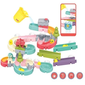 62 PCS Duck Slide Bath Toys,DIY Building Kit for Ages 5-7,Bathtub Bath Toys f... - Picture 1 of 9