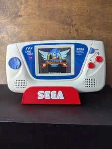 SEGA Game Gear RetroSix Full Recap Clean Screen Re-Shell Dual Speakers - White - Picture 1 of 4