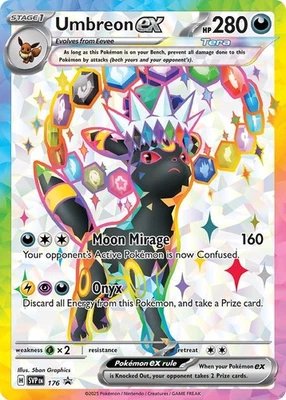 Umbreon ex 176 SVP Black Star Promo Prismatic Evolutions Figure Coll. Pokemon NM - Image 1 of 2