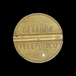 Teléfonos públicos italianos Gettone (token) Telefónico - Imagen 1 de 3