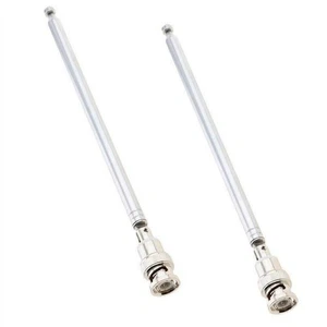 2x Funkscanner Teleskop Antenne 20-1300MHz CB Antenne Mit BNC Stecker Anschluss - Bild 1 von 12