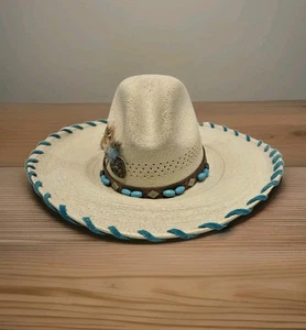 Bullhide MonteCarlo Company Western Türkis Band Cowboy Hut-Größe 6-7/8 - Bild 1 von 20