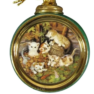 Jürgen Scholz Herbst Eskapade Ornament Kätzchen Expeditionen Porzellan Bradford Vintage - Bild 1 von 5