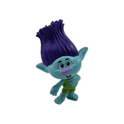 Trolls Dreamworks Coleccionable Muñeca Troll Azul con Pelo Púrpura Figura de Juguete Foto 1 de 3