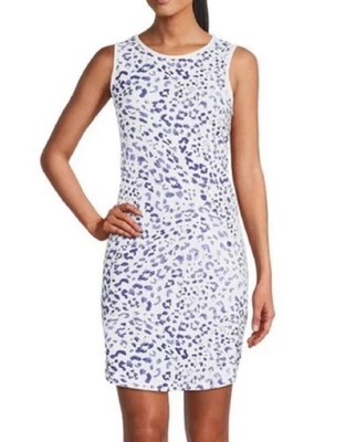 Tommy Bahama Size L IslandZone Lavender Leopard Print Sleeveless Resort EUC - image 1 of 4