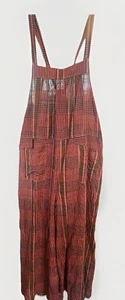 Natural Life Pink Check Jumpsuit Print Wide Leg Boho, Size Large. Hh - Picture 1 of 9
