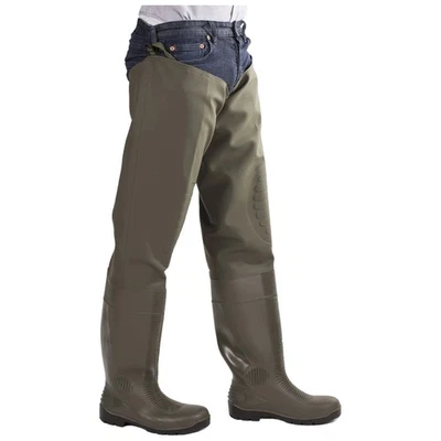 Amblers AS1003TW Forth S5 SRA Safety Thigh Wader Wellingtons Steel Toe Fishing - Image 1 of 2