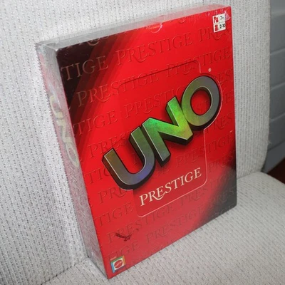 new sealed rare vintage 2002 UNO PRESTIGE card game Mattel deluxe card tray - Image 1 of 4